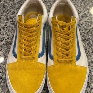 Vans Men's Sneakers in Yellow and Blue